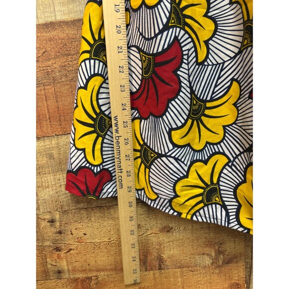 Apogee Womens Floral Off-Shoulder Dress 2X Yellow/Red/White - Picture 3 of 7